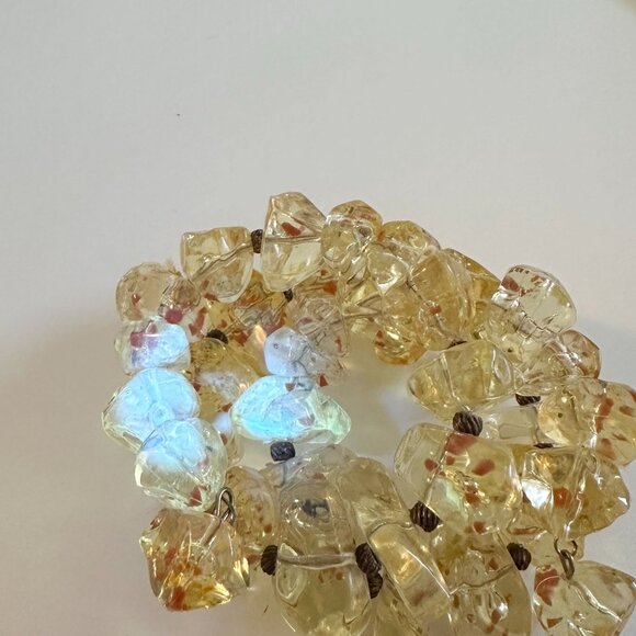 Vintage Baltic Amber Bracelet, Stretch Coil - Picture 12 of 12